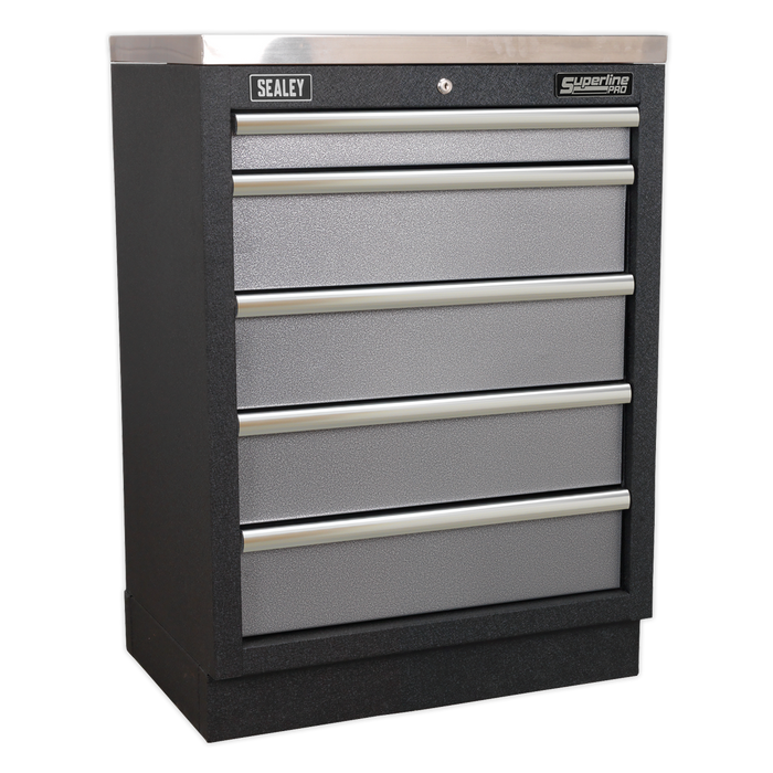Superline PRO® Storage System with Wood Worktop 1.96m | APMSSTACK02W