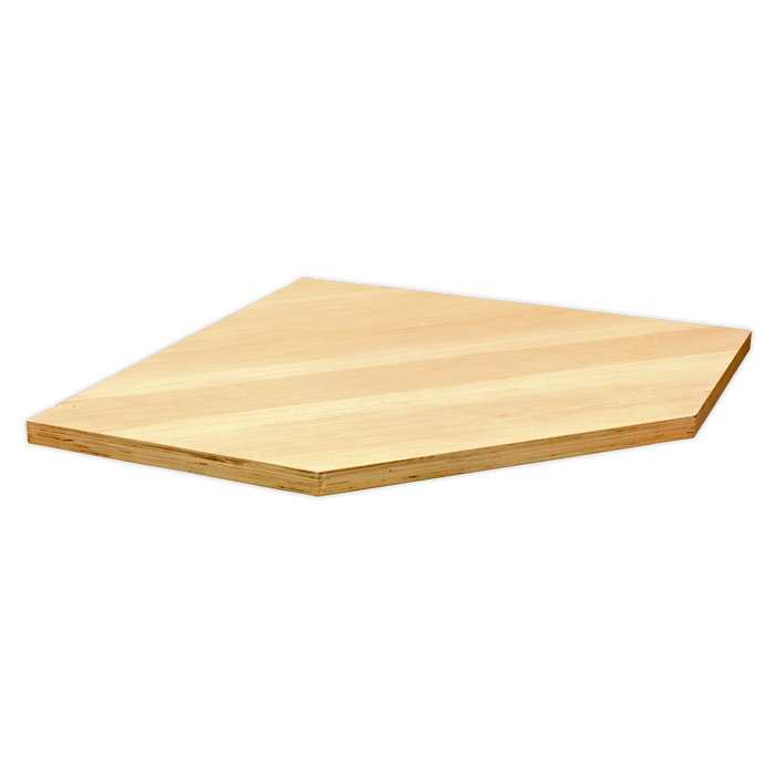 Superline PRO® Corner Storage System with Wood Worktop 1.55m | APMSSTACK08W