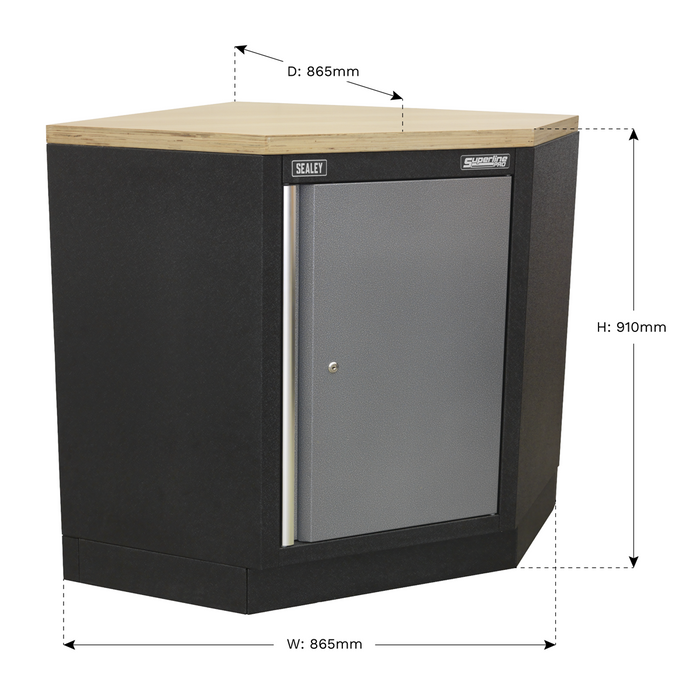 Superline PRO® Modular Corner Floor Cabinet 865mm | APMS60