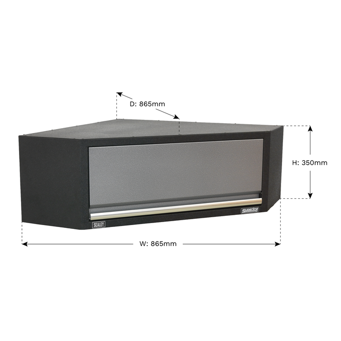 Superline PRO® Modular Corner Wall Cabinet 865mm | APMS61