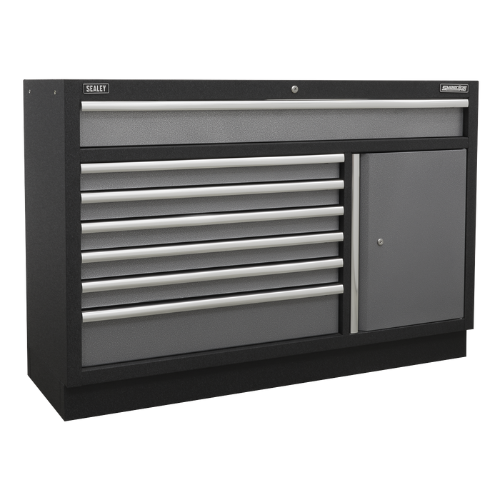 Superline PRO® Storage System with Stainless Worktop 4.92m | APMSSTACK15SS