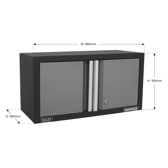 Superline PRO® Modular Wall Cabinet 2 Door 680mm | APMS65