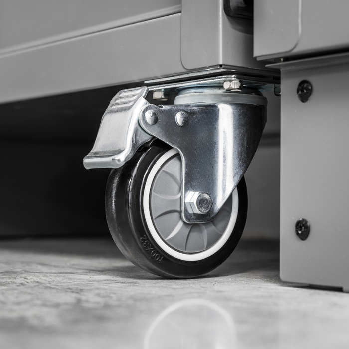 Superline PRO® Black Edition Storage System with Stainless Worktop 2.04m | APMSBESTACK03SS