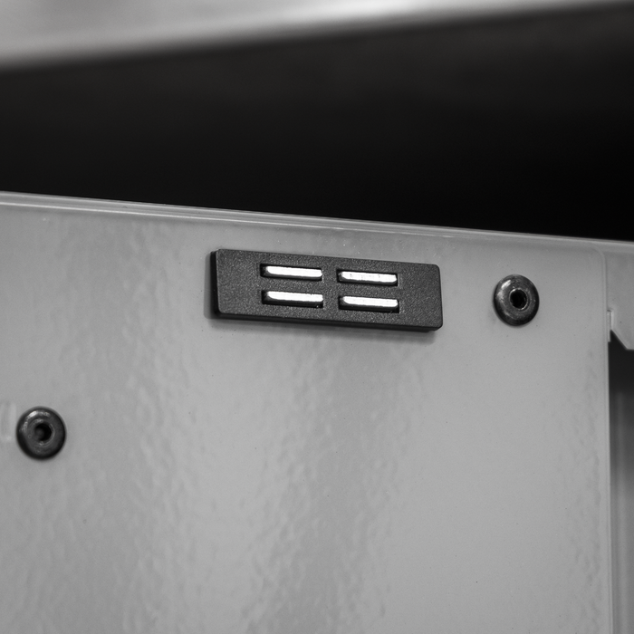 Superline PRO® Black Edition Storage System with Stainless Worktop 2.04m | APMSBESTACK04SS