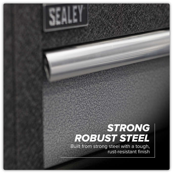 Superline PRO® Storage System with Stainless Worktop 4.92m | APMSSTACK15SS