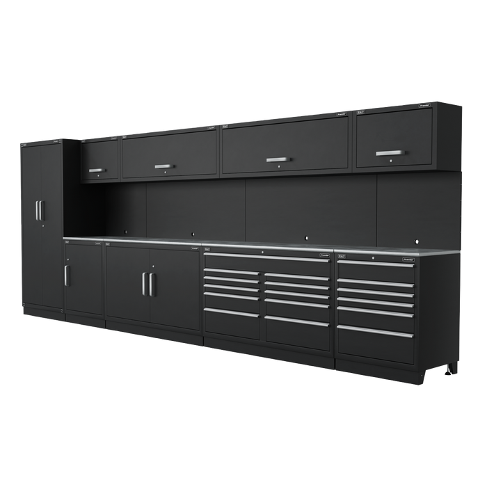 Premier™ Storage System with Stainless Worktop 5.58m | APMSSTEEL