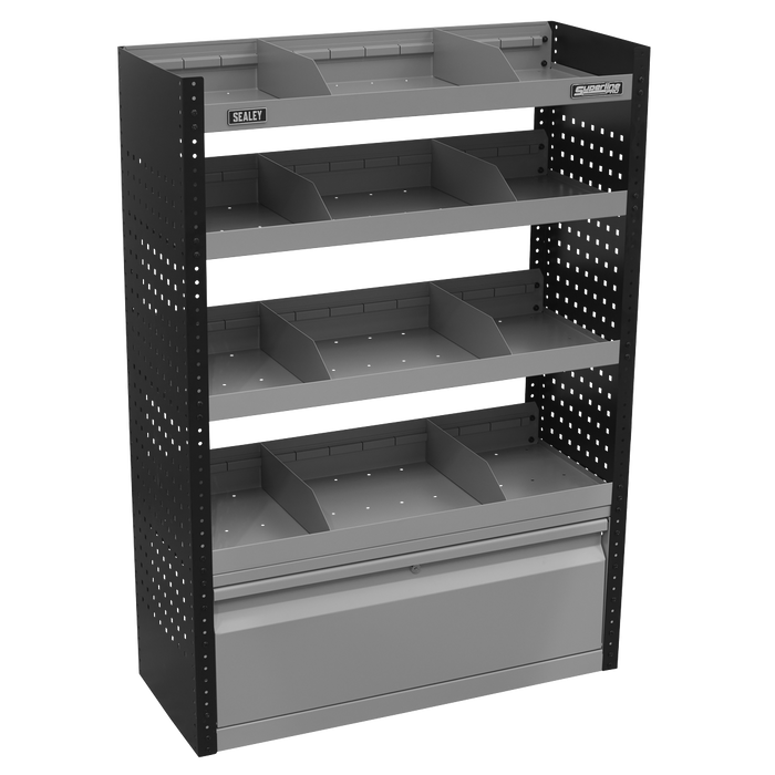 Superline PRO® Modular Flat Shelf Van Storage System | APMSVCOMBO1