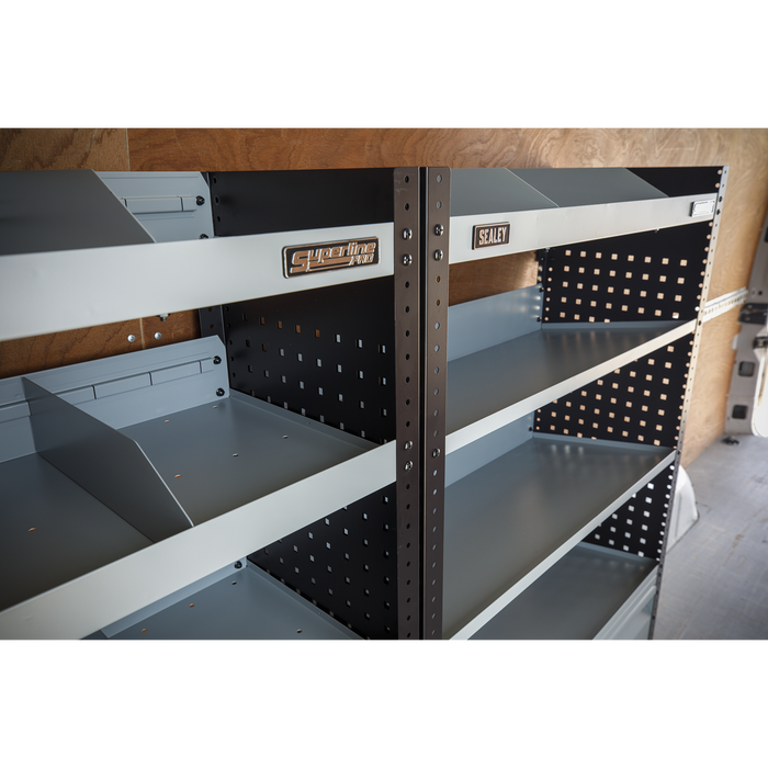 Superline PRO® Modular Flat Shelf Van Storage System | APMSVCOMBO1