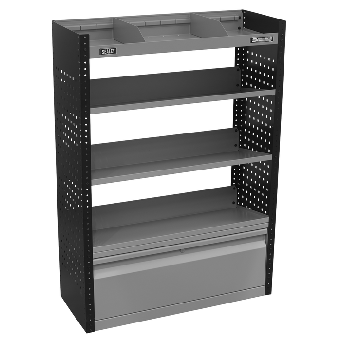 Superline PRO® Modular Slanted Shelf Van Storage System | APMSVCOMBO2