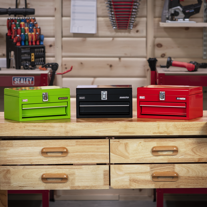 Superline Pro® Mini Toolbox with Drawer - Green | APMTB3