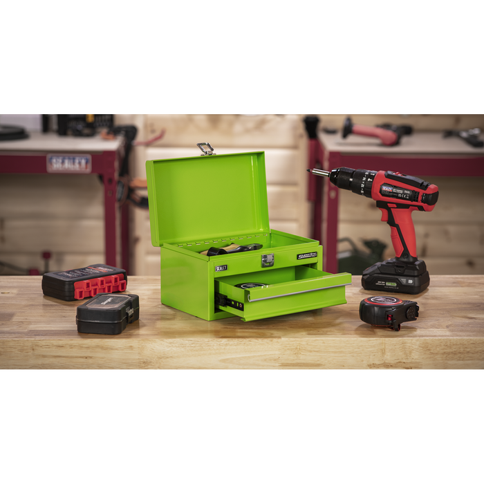 Superline Pro® Mini Toolbox with Drawer - Green | APMTB3