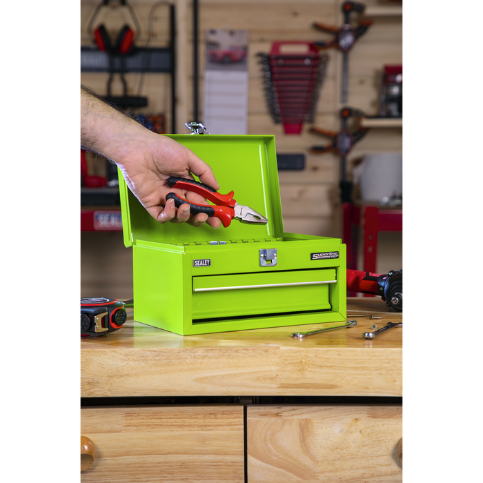 Superline Pro® Mini Toolbox with Drawer - Green | APMTB3