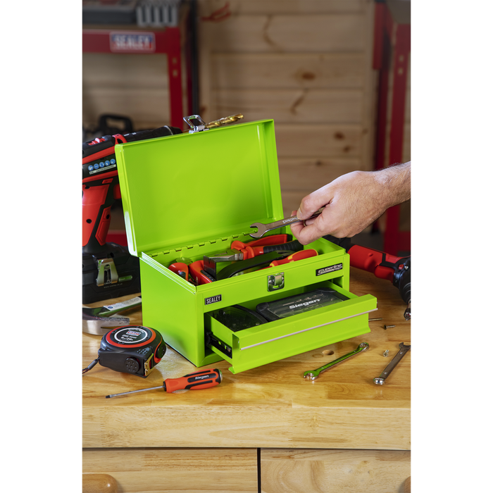 Superline Pro® Mini Toolbox with Drawer - Green | APMTB3