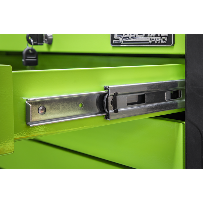 Superline PRO® Push-to-Open Topchest 4 Drawer - Green | APPD4G