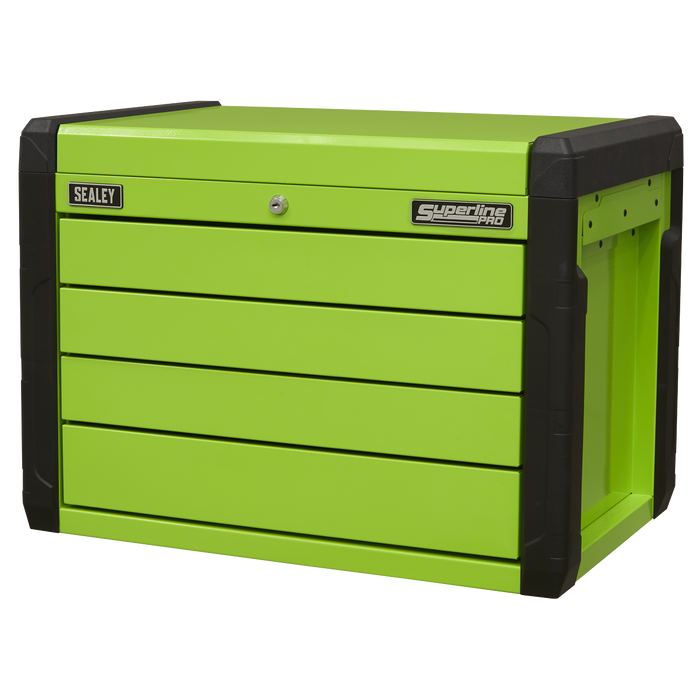 Superline PRO® Push-to-Open Topchest 4 Drawer - Green | APPD4G