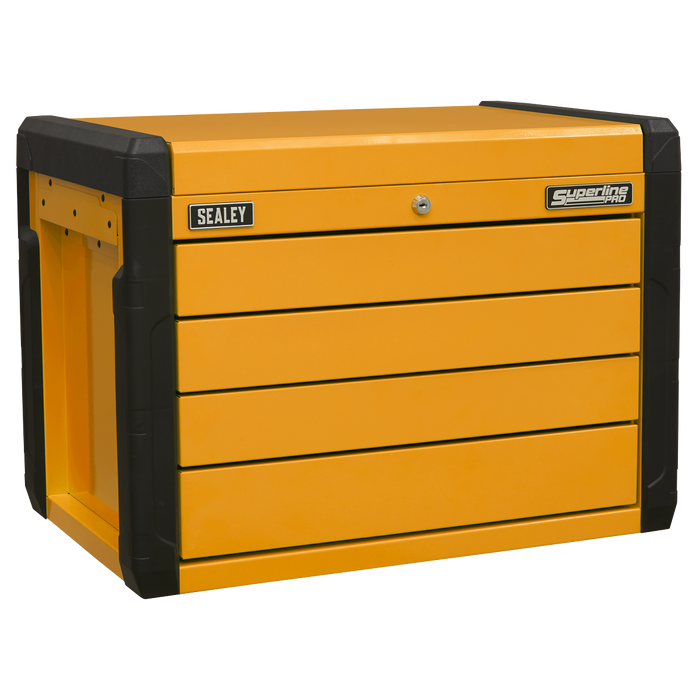 Superline PRO® Push-to-Open Topchest 4-Drawer - Orange | APPD4O