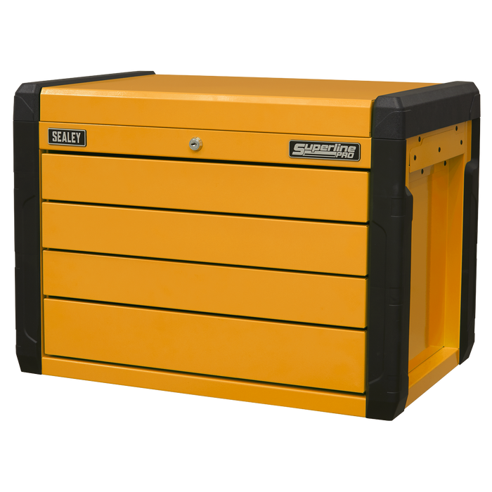 Superline PRO® Push-to-Open Topchest 4-Drawer - Orange | APPD4O