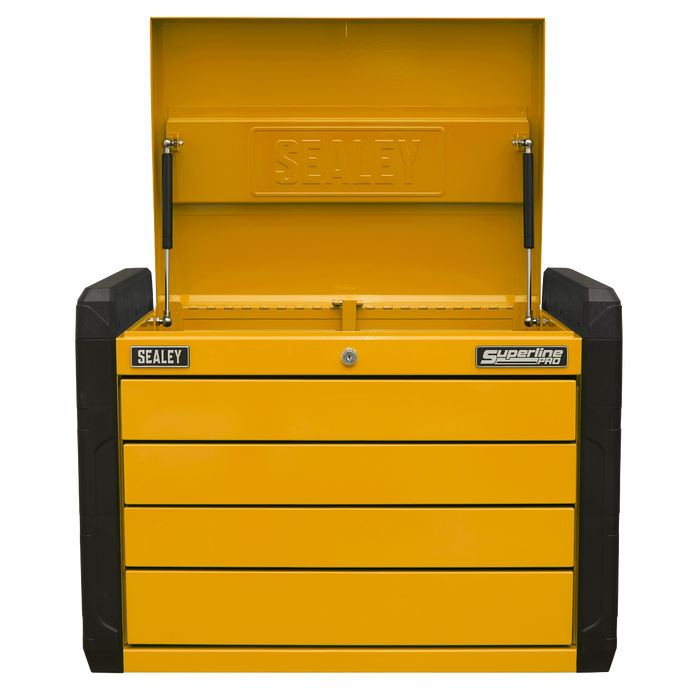 Superline PRO® Push-to-Open Topchest 4-Drawer - Orange | APPD4O