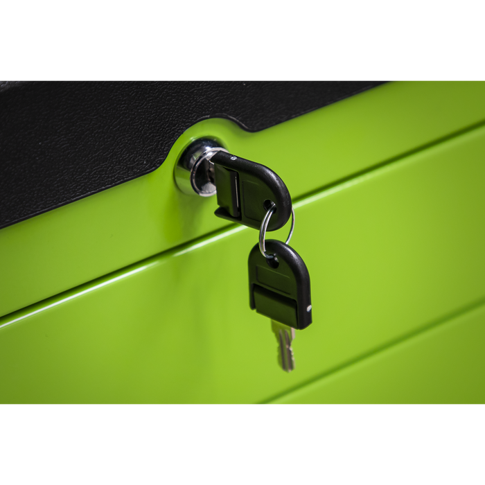 Superline PRO® Push-To-Open Topchest & Rollcab Combination 11 Drawer - Green | APPDSTACKG