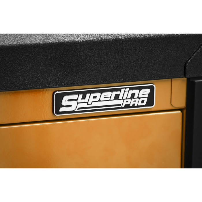 Superline PRO® Push-To-Open Topchest & Rollcab Combination 11 Drawer - Orange | APPDSTACKO