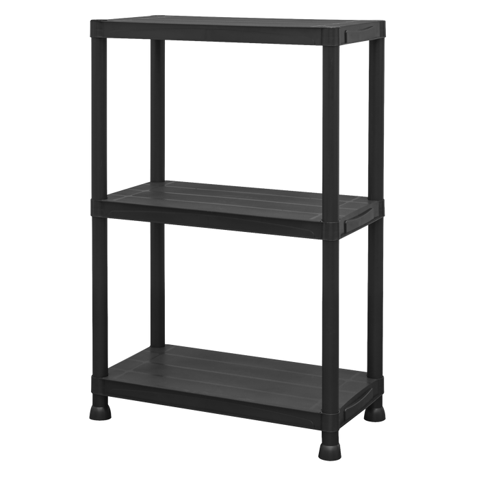 Plastic Racking Unit with 3 Shelves 25kg Capacity Per Level | APPR3