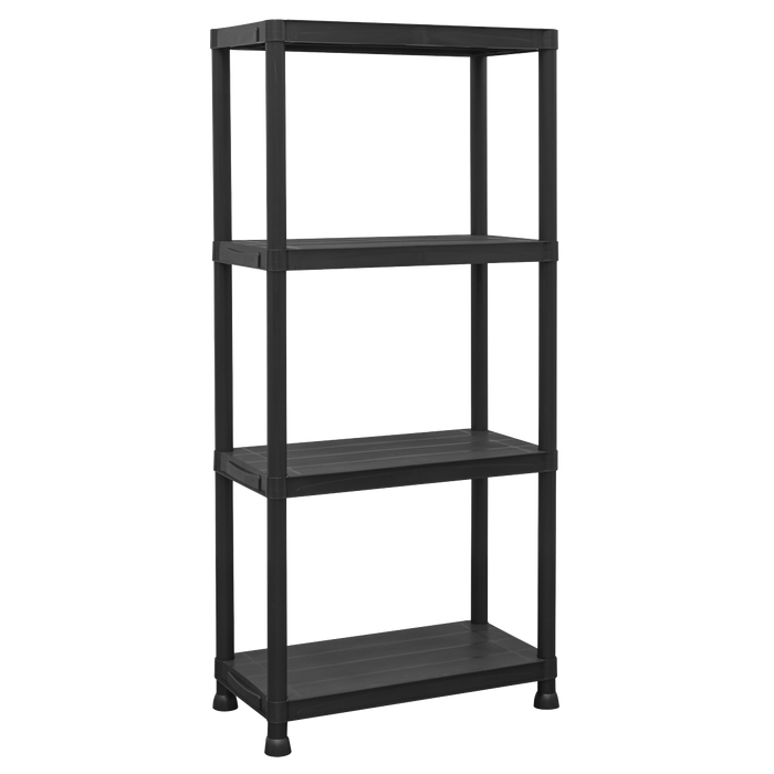 Plastic Racking Unit with 4 Shelves 25kg Capacity Per Level | APPR4