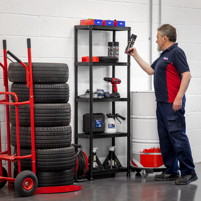 Plastic Racking Unit with 5 Shelves 25kg Capacity Per Level | APPR5