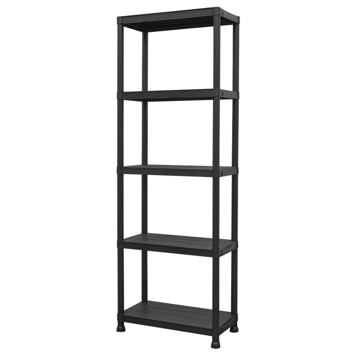 Plastic Racking Unit with 5 Shelves 25kg Capacity Per Level | APPR5
