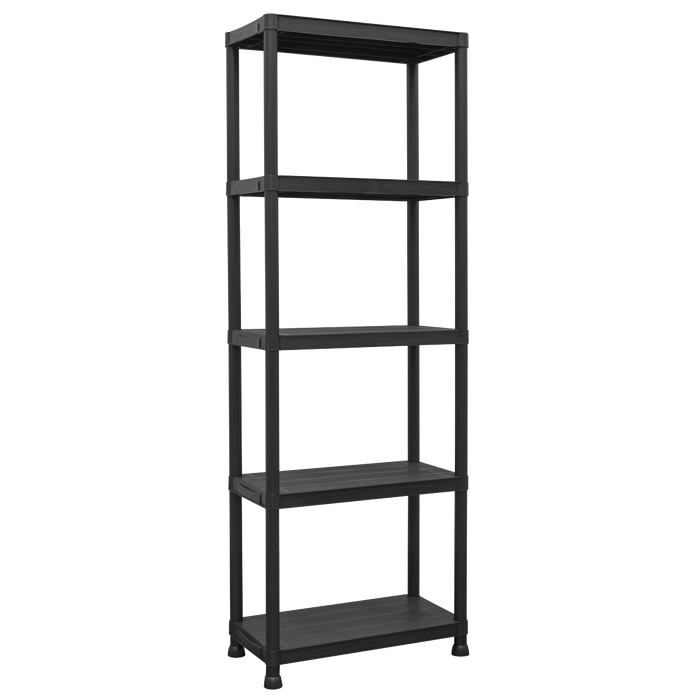Plastic Racking Unit with 5 Shelves 25kg Capacity Per Level | APPR5