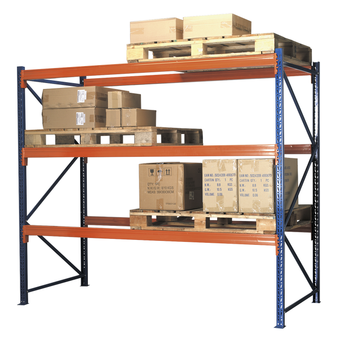 Heavy-Duty Racking Unit with 3 Beam Set 1000kg Capacity Per Level | APR3001