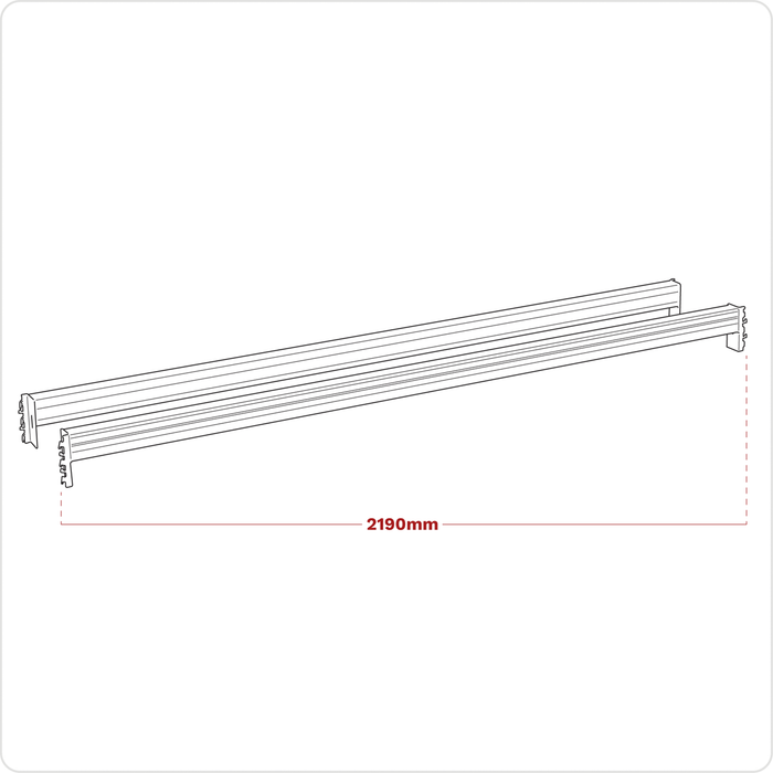 2250mm Cross Beam Tube 1000kg Capacity - Pair | APRT2252