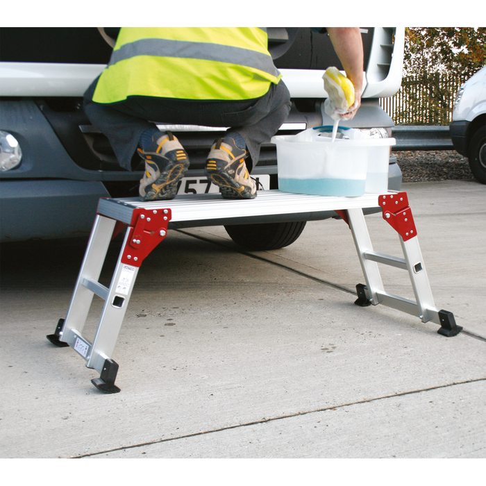 Aluminium 2-Tread Folding Platform - EN 131-4 | APS2