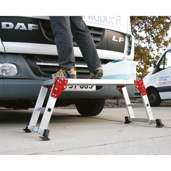 Aluminium 2-Tread Folding Platform - EN 131-4 | APS2