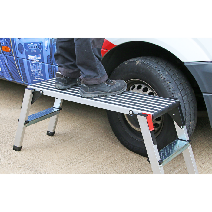 Aluminium 2-Tread Folding Platform - EN 131-4 | APS2