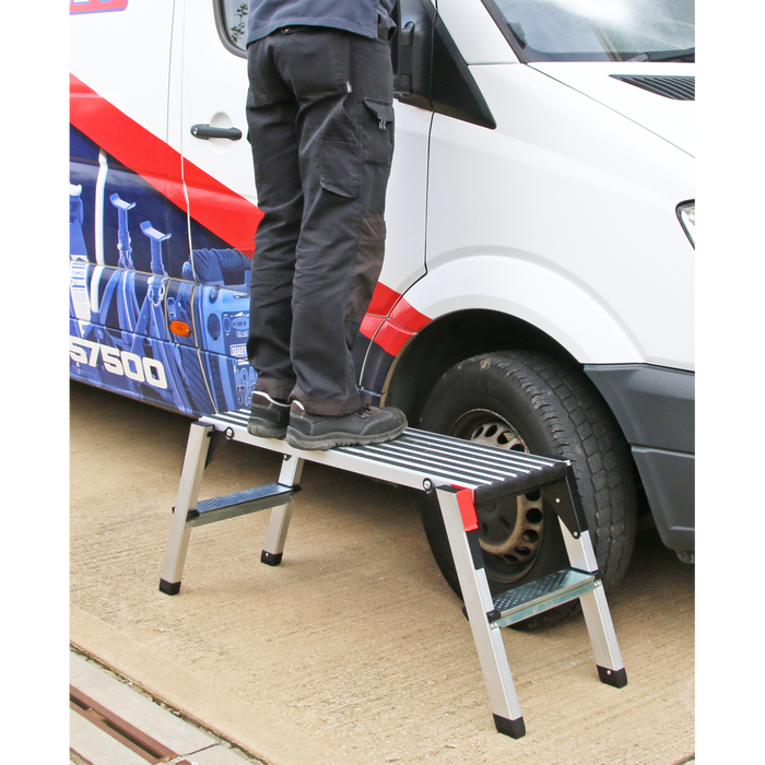 Aluminium 2-Tread Folding Platform - EN 131-4 | APS2