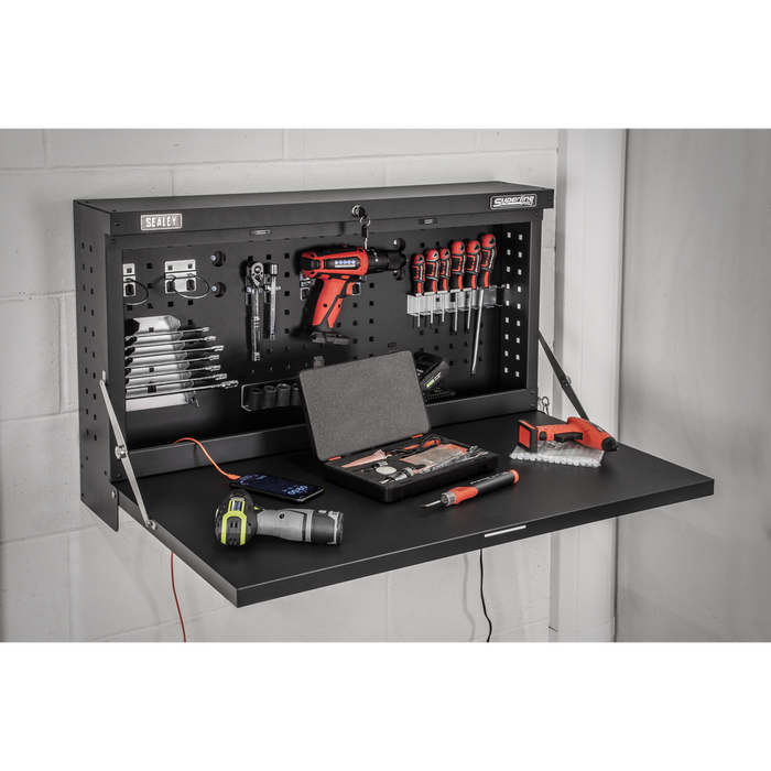 Superline PRO® Wall Mounting Foldable Workbench 900mm | APWMW01