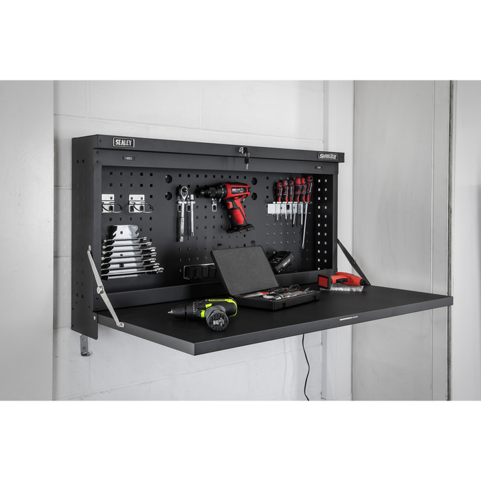 Superline PRO® Wall Mounting Foldable Workbench 1100mm | APWMW02