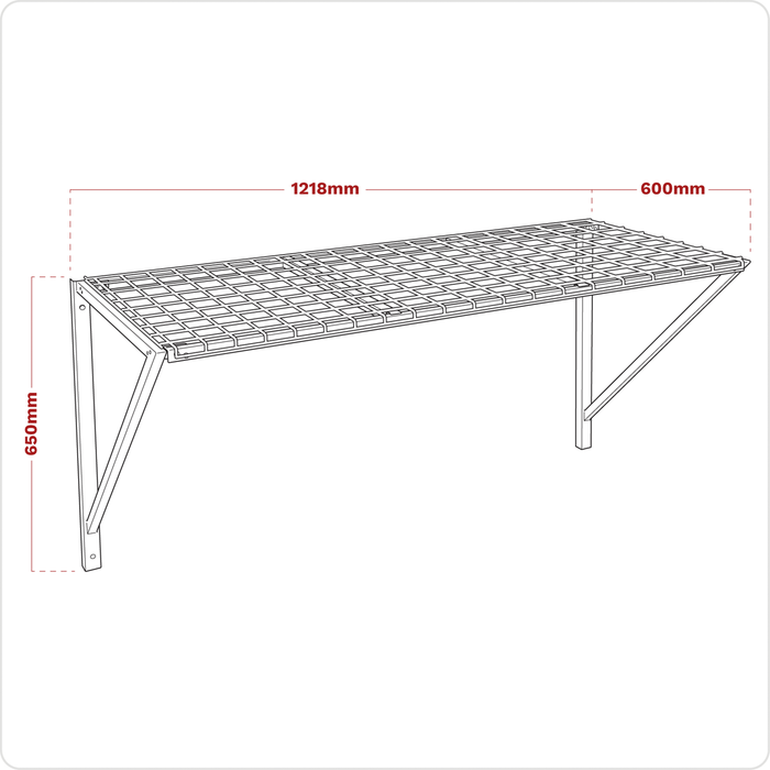 Heavy-Duty Wall Mounting Storage Rack | APWSR01