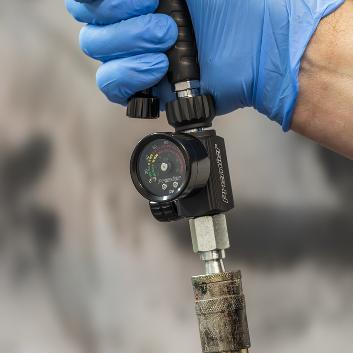 Premier On-Gun Air Pressure Regulator/Gauge with Glass Lens | AR02
