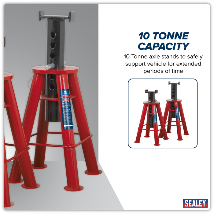 Premier Axle Stands (Pair) 10 Tonne Capacity per Stand | AS10