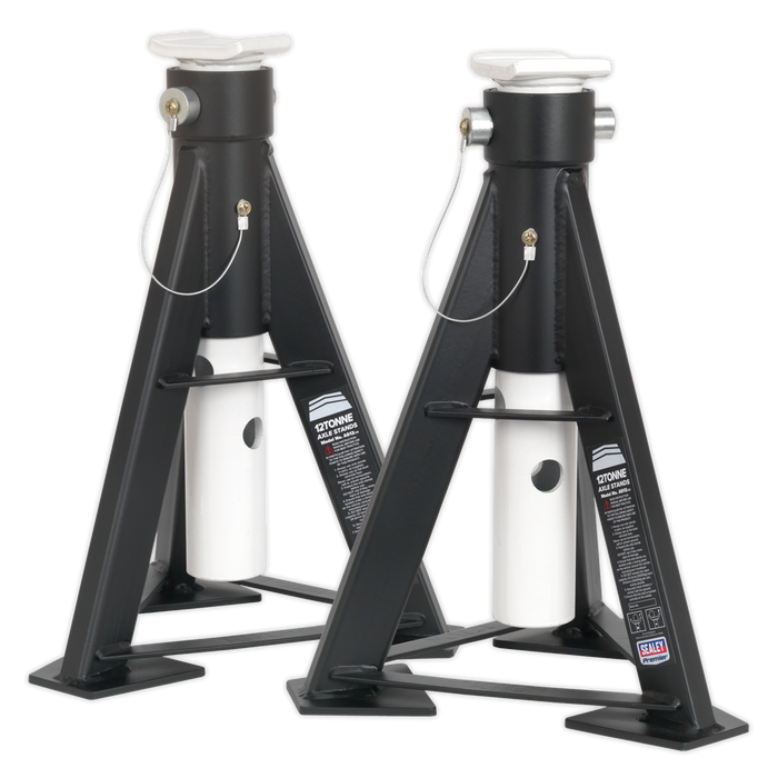 Premier Axle Stands (Pair) 12 Tonne Capacity per Stand High Level | AS12
