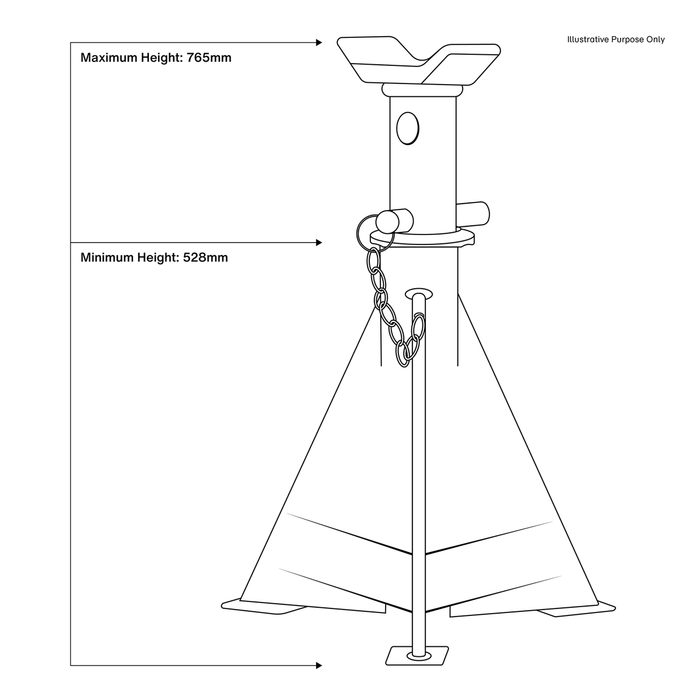 Axle Stands (Pair) 15 Tonne Capacity per Stand | AS15000
