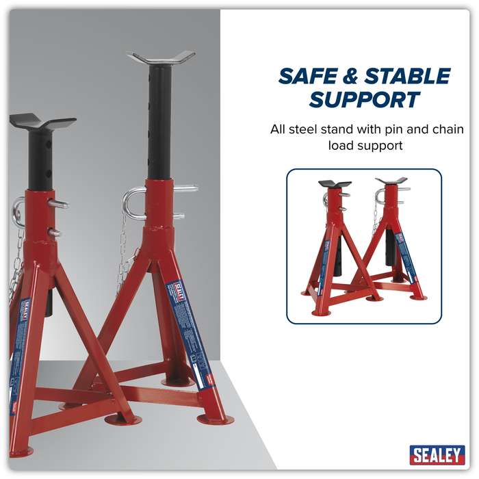 Premier Axle Stands (Pair) 2.5 Tonne Capacity per Stand | AS2500
