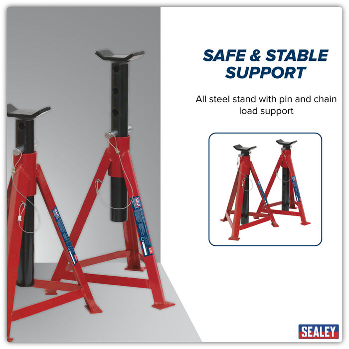 Premier Axle Stands (Pair) 2.5 Tonne Capacity per Stand Medium Height | AS3000