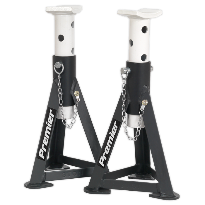 Premier Axle Stands (Pair) 3 Tonne Capacity per Stand - White | AS3