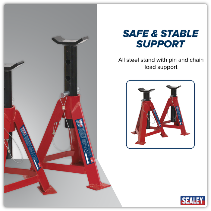 Axle Stands (Pair) 5 Tonne Capacity per Stand | AS5000
