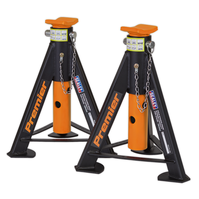 Premier Axle Stands (Pair) 6 Tonne Capacity per Stand - Orange | AS6O