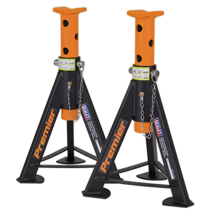 Premier Axle Stands (Pair) 6 Tonne Capacity per Stand - Orange | AS6O