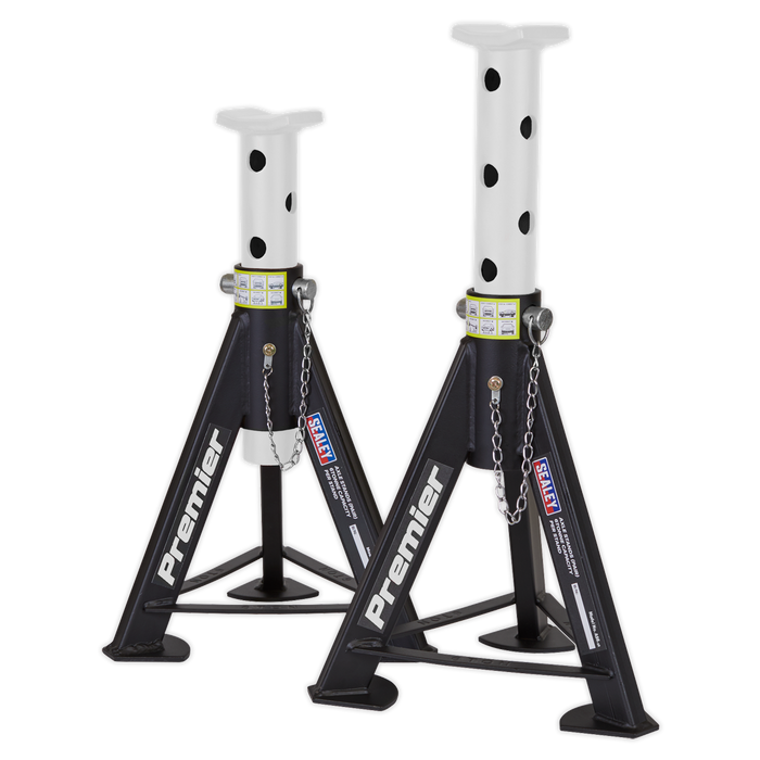 Premier Axle Stands (Pair) 6 Tonne Capacity per Stand - White | AS6