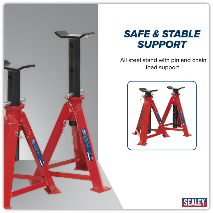 Axle Stands (Pair) 7.5 Tonne Capacity per Stand | AS7500
